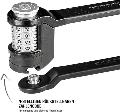Kryptonite Keeper 585/85 hajtogatható kerékpárzár – számzáras, 85 cm