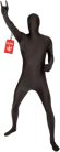 Men's Black Morphsuit teljes test jelmez, (L-es méret), Fekete