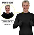 Men's Black Morphsuit teljes test jelmez, (L-es méret), Fekete