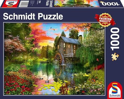 Schmidt Spiele „A vízimalom” 1000 darabos puzzle –  (12 éves kortól)