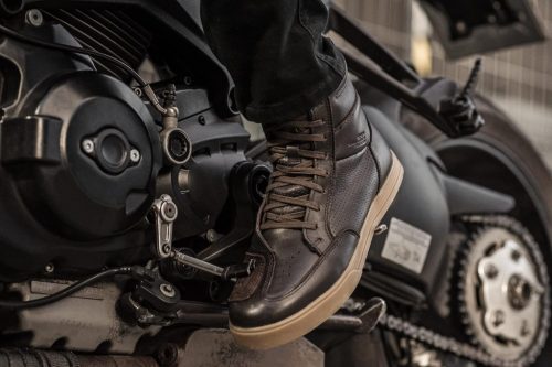 Shima Blake csizma, férfi motoros cipő, Fekete 42-es