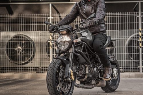 Shima Blake csizma, férfi motoros cipő, Fekete 42-es