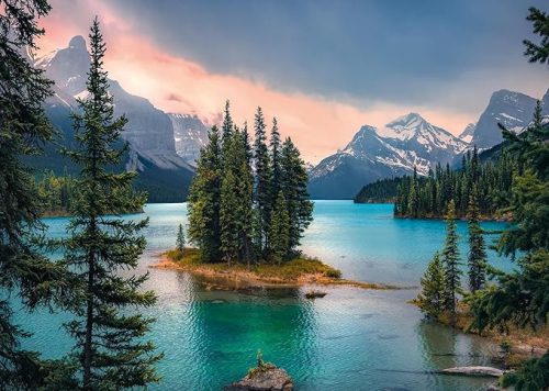 Ravensburger 1000 darabos puzzle – Kanada, Maligne-tó (Maligne Lake, 14 éves kortól)