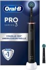 Oral-B PRO 3 3000 elektromos fogkefe, 2 CrossAction pótfogkefefejjel, fekete
