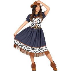   FIESTAS GUIRCA Texas Cowgirl jelmez – Női farsangi, karneváli ruházat(L-es méret)