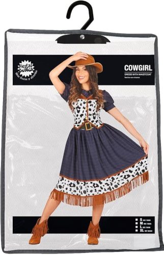 FIESTAS GUIRCA Texas Cowgirl jelmez – Női farsangi, karneváli ruházat(L-es méret)