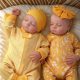 Reborn Baby Twins – 50 cm-es realisztikus újszülött fiú lány ikerpár, puha vinil , élethű babák