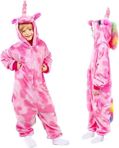 Vcumter gyerekeknek szánt unicorn onesie pizsama (140 -es méret)-Gyári csomagolás nélkül