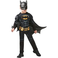   Rubie’s Black Core Batman Deluxe gyerekjelmez – fekete, (Batman alap dizájn)(7-8 éves)