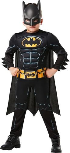 Rubie’s Black Core Batman Deluxe gyerekjelmez – fekete, (Batman alap dizájn)(7-8 éves)