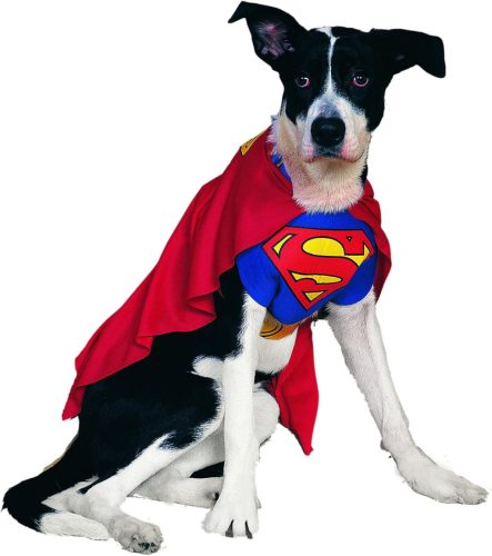Rubie's 887892M – Hivatalos Superman kutyajelmez (kék/piros, M-es méret)