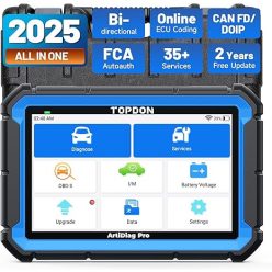   TOPDON ArtiDiag Pro OBD2 szkenner diagnosztikai eszköz, kétirányú szkennelő eszköz ECU kódolással, 35+ szolgáltatás, VAG vezérelt, FCA SGW, Can FD DoIP/teljes rendszerdiagnosztika