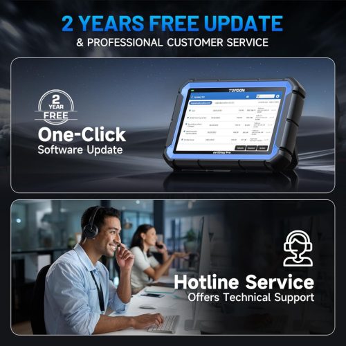 TOPDON ArtiDiag Pro OBD2 szkenner diagnosztikai eszköz, kétirányú szkennelő eszköz ECU kódolással, 35+ szolgáltatás, VAG vezérelt, FCA SGW, Can FD DoIP/teljes rendszerdiagnosztika