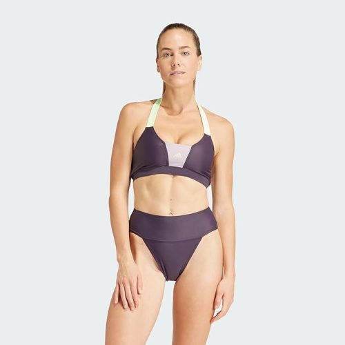 adidas női Sportswear colorblock bikini – Aurora Black / Preloved Fig, XL méret