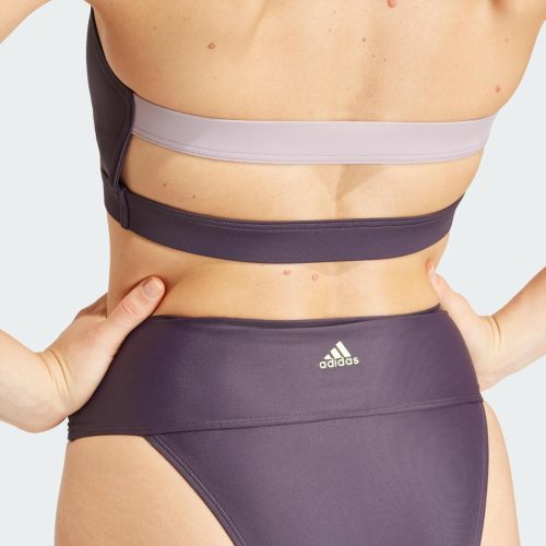 adidas női Sportswear colorblock bikini – Aurora Black / Preloved Fig, XL méret