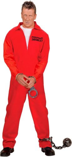 WIDMANN MILANO Party Fashion - Rab jelmez overall és bilincs Rab fegyencnek(M-es méret)