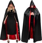 Myir Uniszex Kapucnis Köpeny ,Jelmez - fekete piros, méret: M/L