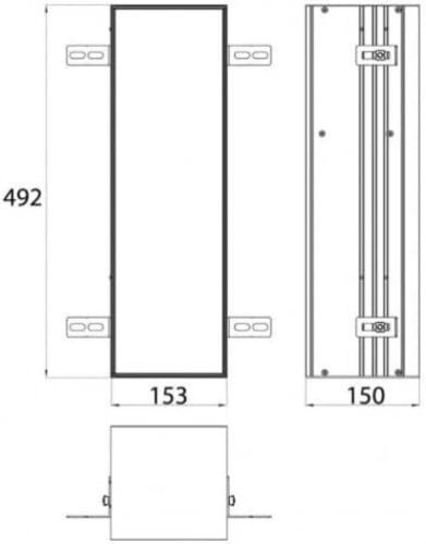 EMCO Asis Plus süllyesztett WC modul WC-papírtartóval