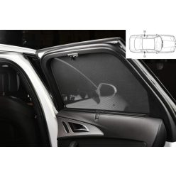   CAR SHADES Set (hátsó oldalsó ajtókhoz) kompatibilis a Skoda SuperB III Kombi 2015-2023 modellekkel (2 darabos) - Egyedi tervezésű napellenzők autókhoz, fekete