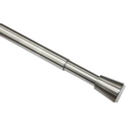   GARDINIA feszítőrúd, kihúzható, fúrás és csavarozás nélkül kihúzható függönyrúd rozsdamentes acélból, átmérő 23/26 mm, hossz 65-100 cm