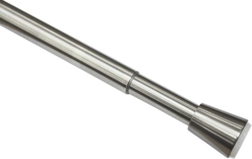 GARDINIA feszítőrúd, kihúzható, fúrás és csavarozás nélkül kihúzható függönyrúd rozsdamentes acélból, átmérő 23/26 mm, hossz 65-100 cm