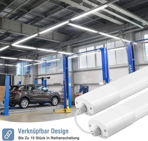 IEGLED LED  világítás 120 cm, Mennyezeti lámpa LED cső 36 W 4000 LM, IP65