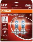 OSRAM NIGHT BREAKER LASER H7, +150%-kal több fény, halogén fényszóróizzó, 64210NL-HCB, 12 V-os autóba, dupla doboz