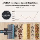JASHEN intelligens akkumulátoros porszívó, 350 W-os digitális kefe nélküli motor, intelligens szívófunkció