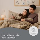 Imetec CaldoPlaid Elegance, Fűthető Pléd, Puha Elektromos Takaró, 180x140 cm,