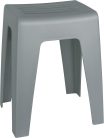Wenko 22944100 Kumba fürdőszobai szék, polipropilén, szürke, 38 x 47 x 32 cm