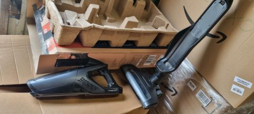 GRUNDIG - VCH 9932 2 az 1-ben akkus kézi porszívó - 21,6 V-os lítium-ion akkumulátor és 75 perc üzemidő - HEPA szűrő - LED padlókefe - Porzsák nélküli