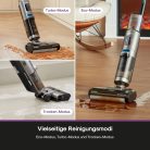 Eureka Rapidwash NEW430 vezeték nélküli nedves-száraz porszívó kárpittisztító törlő funkcióval több felületre, állatszőr, LED kijelző, öntisztító és szárító funkció, hangnavigáció 