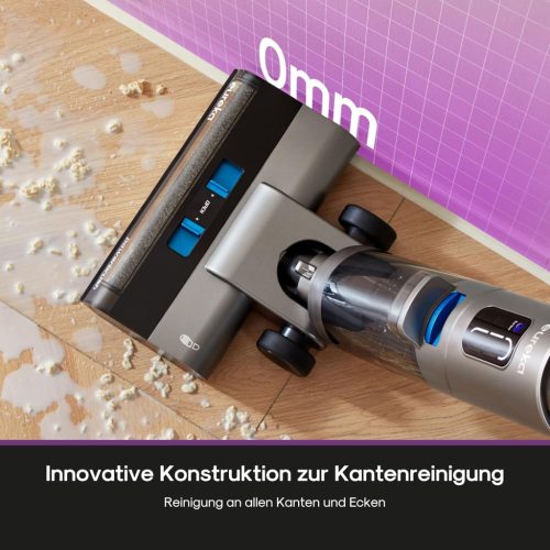 Eureka Rapidwash NEW430 vezeték nélküli nedves-száraz porszívó kárpittisztító törlő funkcióval több felületre, állatszőr, LED kijelző, öntisztító és szárító funkció, hangnavigáció 