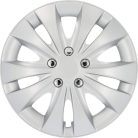 Cartrend 70277 Storm dísztárcsa készlet, 4 darabos, 14 ", ezüst