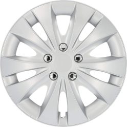   Cartrend 70277 Storm dísztárcsa készlet, 4 darabos, 14 ", ezüst