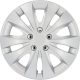 Cartrend 70277 Storm dísztárcsa készlet, 4 darabos, 14 ", ezüst