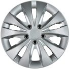 Cartrend 70277 Storm dísztárcsa készlet, 4 darabos, 14 ", ezüst