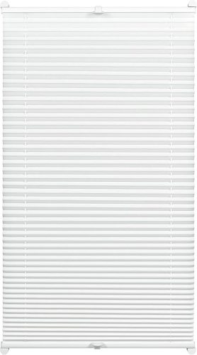 Gardina redőzött reluxa szorítós, átlátszatlan harmonika roló, fehér, 90 x 130 cm