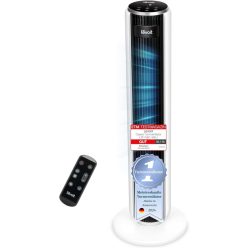   Levoit - Toronyventilátor, fejlett alvó üzemmóddal, csendes, 12 órás időzítővel, 4 üzemmóddal, 5 sebességgel, automatikus működéssel, érzékelős oszcillációval,  távirányítóval, fehér, 92 cm HIÁNYOS