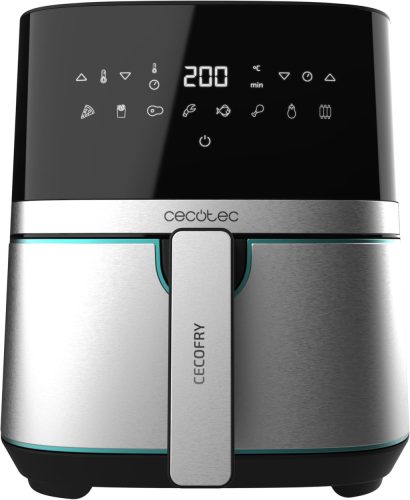 Cecotec Cecofry Full 5500 Pro Forrólevegős sütő 1700W, Fekete-Inox 