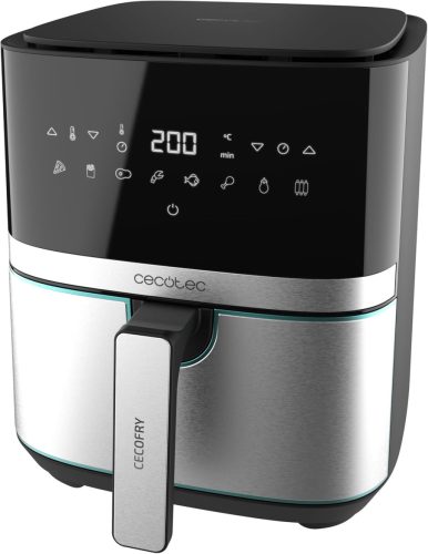 Cecotec Cecofry Full 5500 Pro Forrólevegős sütő 1700W, Fekete-Inox 