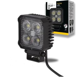   HELLA 1GA 357 110-002 LED-es munkalámpa - Valuefit TS1700 - 12/24V - szögletes - 1700lm, kábel: 800mm - csatlakozó: nyitott kábelvégek