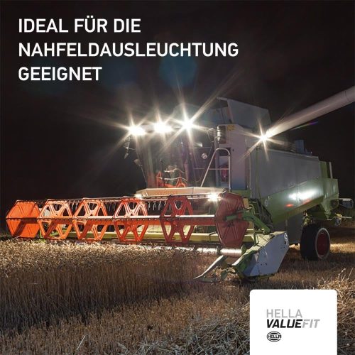 HELLA 1GA 357 110-002 LED-es munkalámpa - Valuefit TS1700 - 12/24V - szögletes - 1700lm, kábel: 800mm - csatlakozó: nyitott kábelvégek