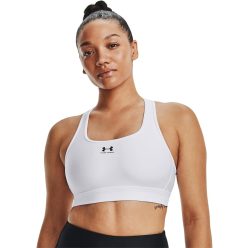   Under Armour UA HG Armour Mid női sportpóló – fehér, párnázás nélküli, S-es méret