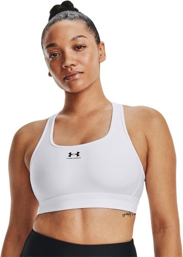 Under Armour UA HG Armour Mid női sportpóló – fehér, párnázás nélküli, S-es méret