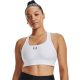 Under Armour UA HG Armour Mid női sportpóló – fehér, párnázás nélküli, S-es méret