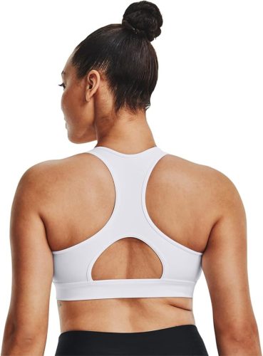 Under Armour UA HG Armour Mid női sportpóló – fehér, párnázás nélküli, S-es méret