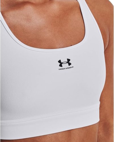 Under Armour UA HG Armour Mid női sportpóló – fehér, párnázás nélküli, S-es méret