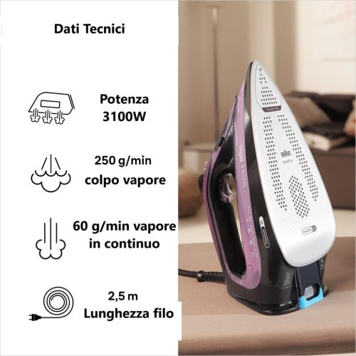 Braun TexStyle 9 SI9661VI gőzölős vasaló FreeGlide 3D technológiával