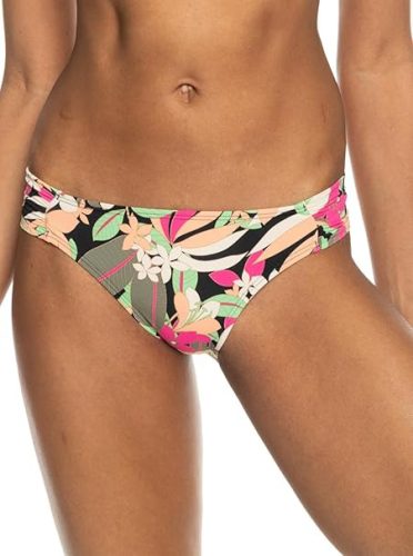 Roxy Beach Classics Cheeky női bikinialsó – pálmamintás, antracit, XS méret
